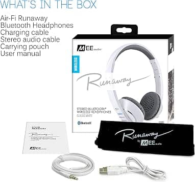 MEE audio HP-AF32-GW-MEE Headphones & Earbuds White New