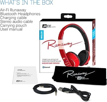 MEE audio AF32-BL Headphones & Earbuds Red New