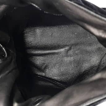 Loewe Flamenco Clutch Women's bags Small Black Velvet New