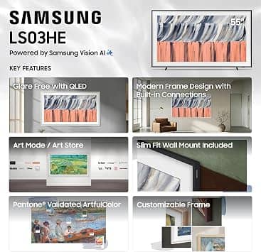 Samsung The Frame-LS03HE TVs 55 inch New