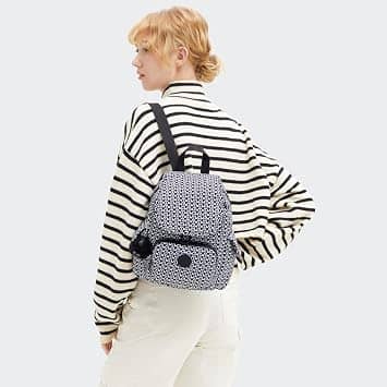 Kipling City Pack Backpack Women's bags Mini Multicolor Nylon New