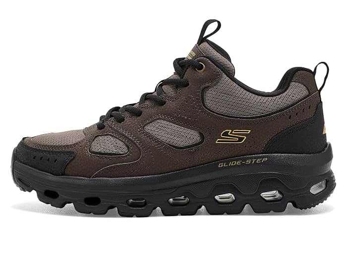 Skechers Glide Step Sole Sneaker Brown Full Size Run New