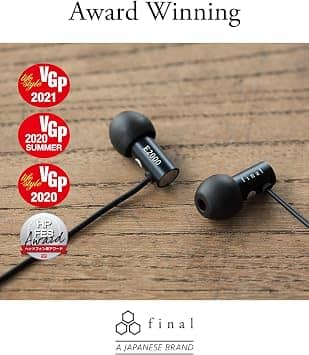 Final E2000 Headphones & Earbuds Silver New