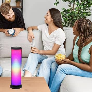 Aduro Monolith Portable Bluetooth Speakers Black New
