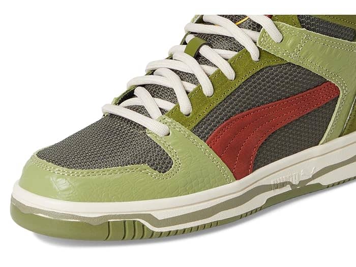Puma Rebound Layup Mid Sneaker Green Full Size Run New