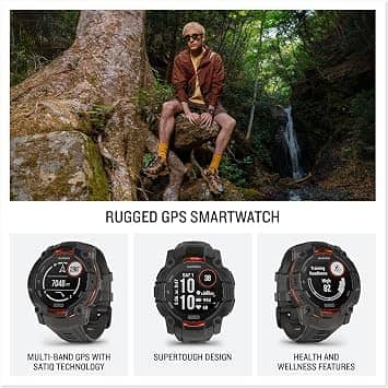 Garmin Instinct 3 – 50 mm, Solar Smartwatches Black 50mm New