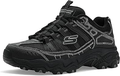Skechers Afterburn Legacy Sneaker Black 10.5 New