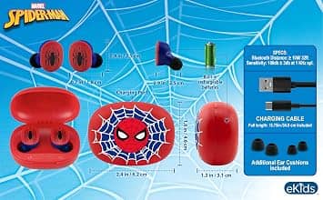 eKids Vi-B18SM Headphones & Earbuds Spiderman New