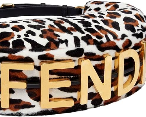 Fendi Fendigraphy Shoulder Bag Women's bags Nano White Shearling New