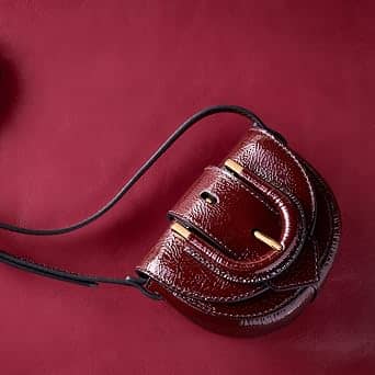 Fossil Harwell Crossbody Women's bags Small Red Leather New