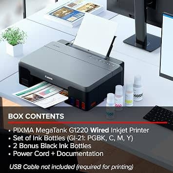 Canon PIXMA G1220 MegaTank Inkjet Printers New