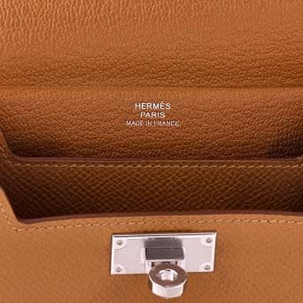 Hermès Kelly Pouch Women's bags Unspecified Barenia Silver New