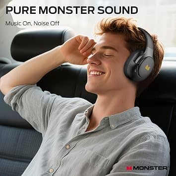 Monster H22 Headphones & Earbuds Black New
