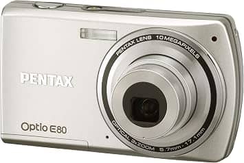 Pentax OPTIOE80 Digital Cameras Black New Body Only