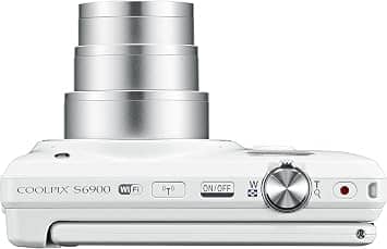 Nikon COOLPIX S6900 Digital Cameras White Open-Box Excellent Body Only