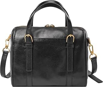 Fossil Carlie Top Handle Women's bags Brown Canvas New