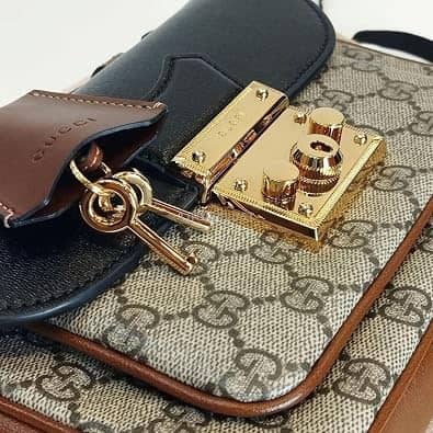 Gucci Gucci Padlock Shoulder Bag Women's bags Unspecified Black GG Supreme Canvas New