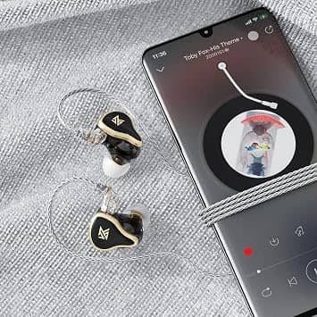 kz ZAS Headphones & Earbuds Black New