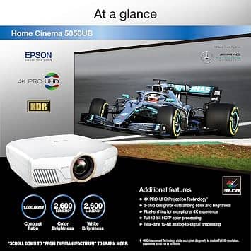 Epson Home Cinema 5050UB Projectors New