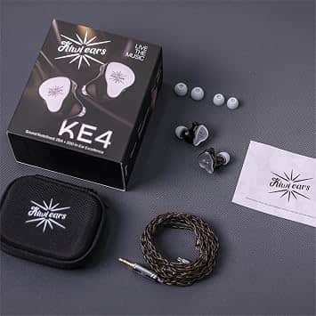 Linsoul KiwiEars KE4 Headphones & Earbuds Silver New
