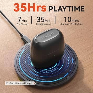 EarFun Air Headphones & Earbuds Black New