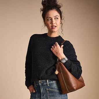 Fossil Jessie Women's bags Beige Unspecified Top Zip Tote New