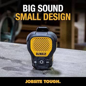 DEWALT Wearable Bluetooth Speaker Pro Max Portable Bluetooth Speakers Mix New