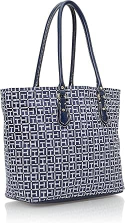 Tommy Hilfiger Jaden Tote Women's bags Large Gold Signature Monogram New