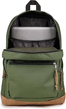 JanSport Right Pack Backpack Women's bags Black Suede Leather New