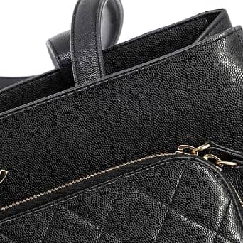 Chanel Business Affinity Tote Women's bags Large Black Quilted New