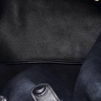 Loewe Squeeze Shoulder Bag Women's bags Small Black Beaded Leather New
