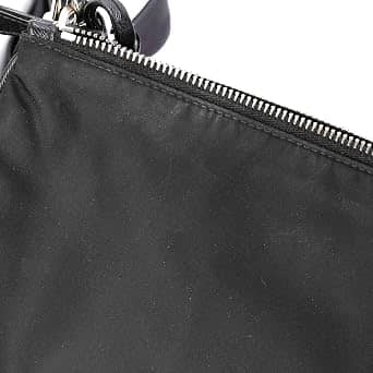 Prada Double Shoulder Bag Women's bags Small Black Nylon And Saffiano Leather New