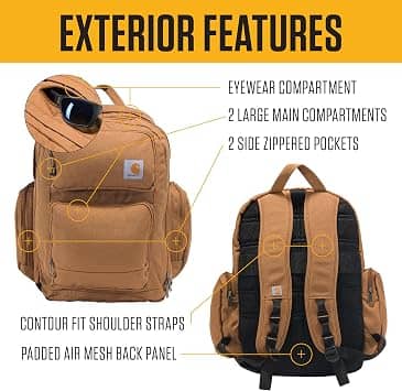 Carhartt Triple-Compartment Backpack Women's bags Black New