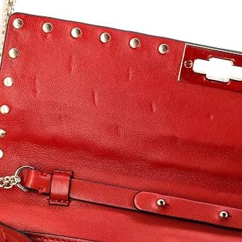 Valentino Garavani Rockstud Spike Crossbody Women's bags Small Red Quilted New
