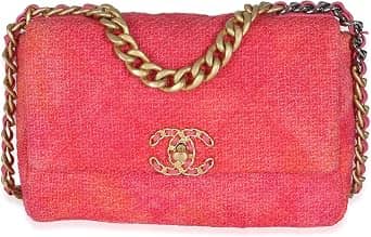 Chanel Chanel 19 Shoulder Bag Women's bags Pink Tweed Gold New