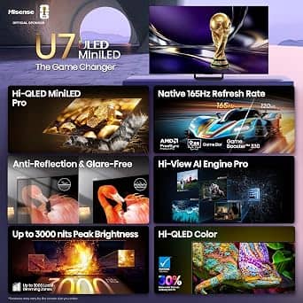 Hisense U7SF TVs 55 inch New