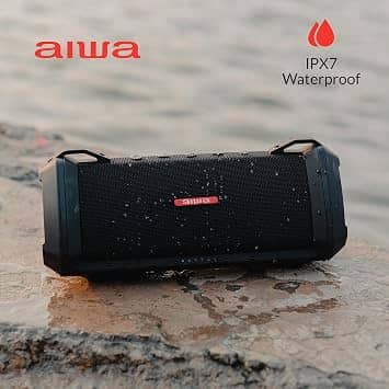 Aiwa Exos-3 Portable Bluetooth Speakers Black New