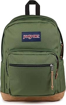 JanSport Right Pack Backpack Women's bags Black Suede Leather New