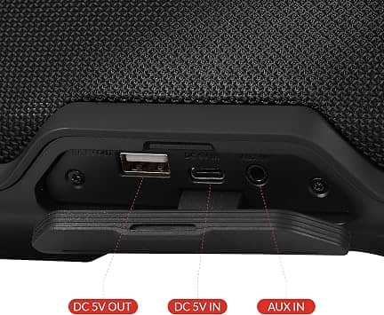 Aiwa Exos-3 Portable Bluetooth Speakers Black New