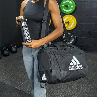 Adidas Defender Duffel Women's bags Grey Small New Polyester Unspecified