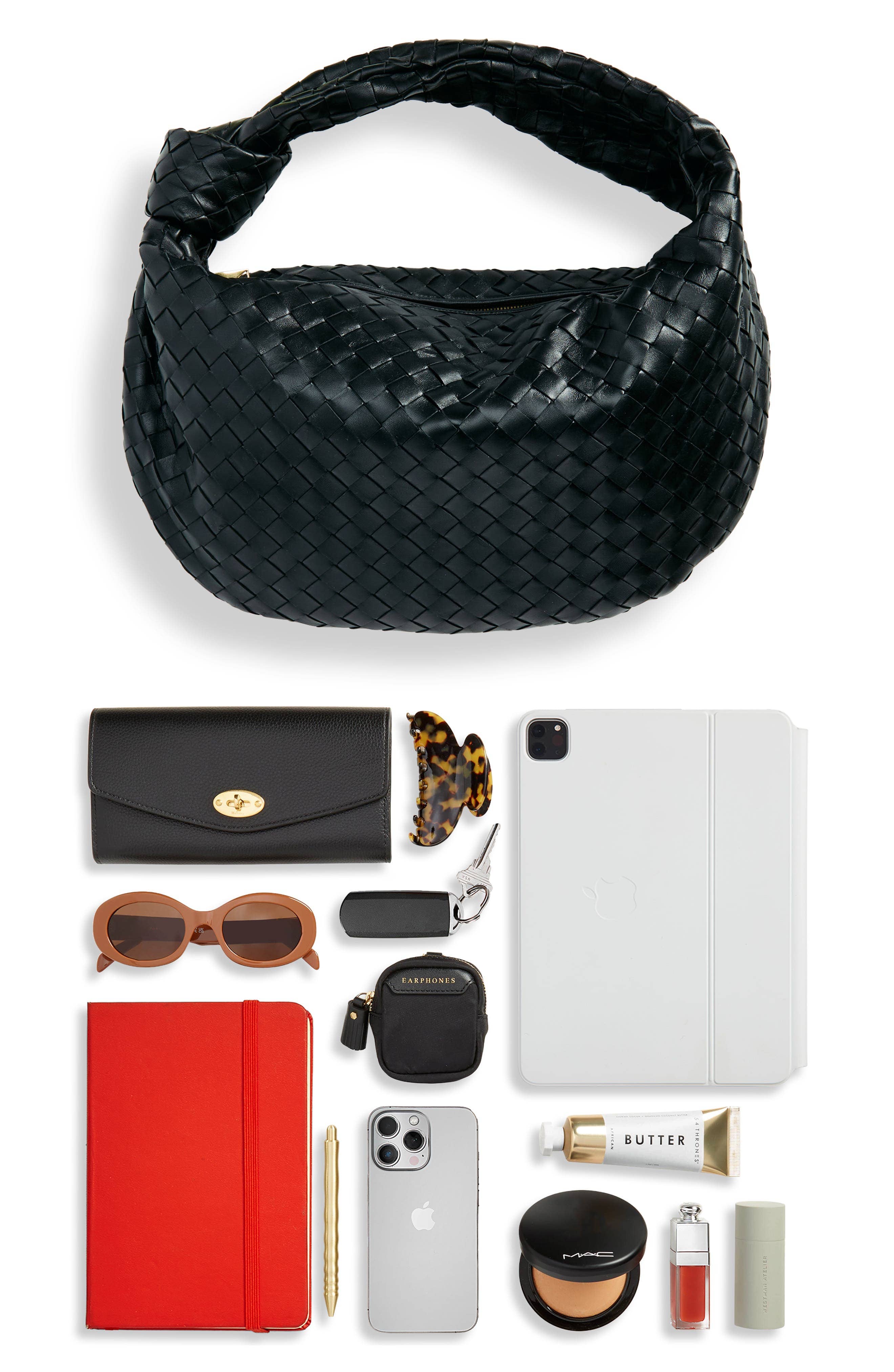 Bottega Veneta Jodie Shoulder Bag Women's bags Unspecified Black Wool Mini New