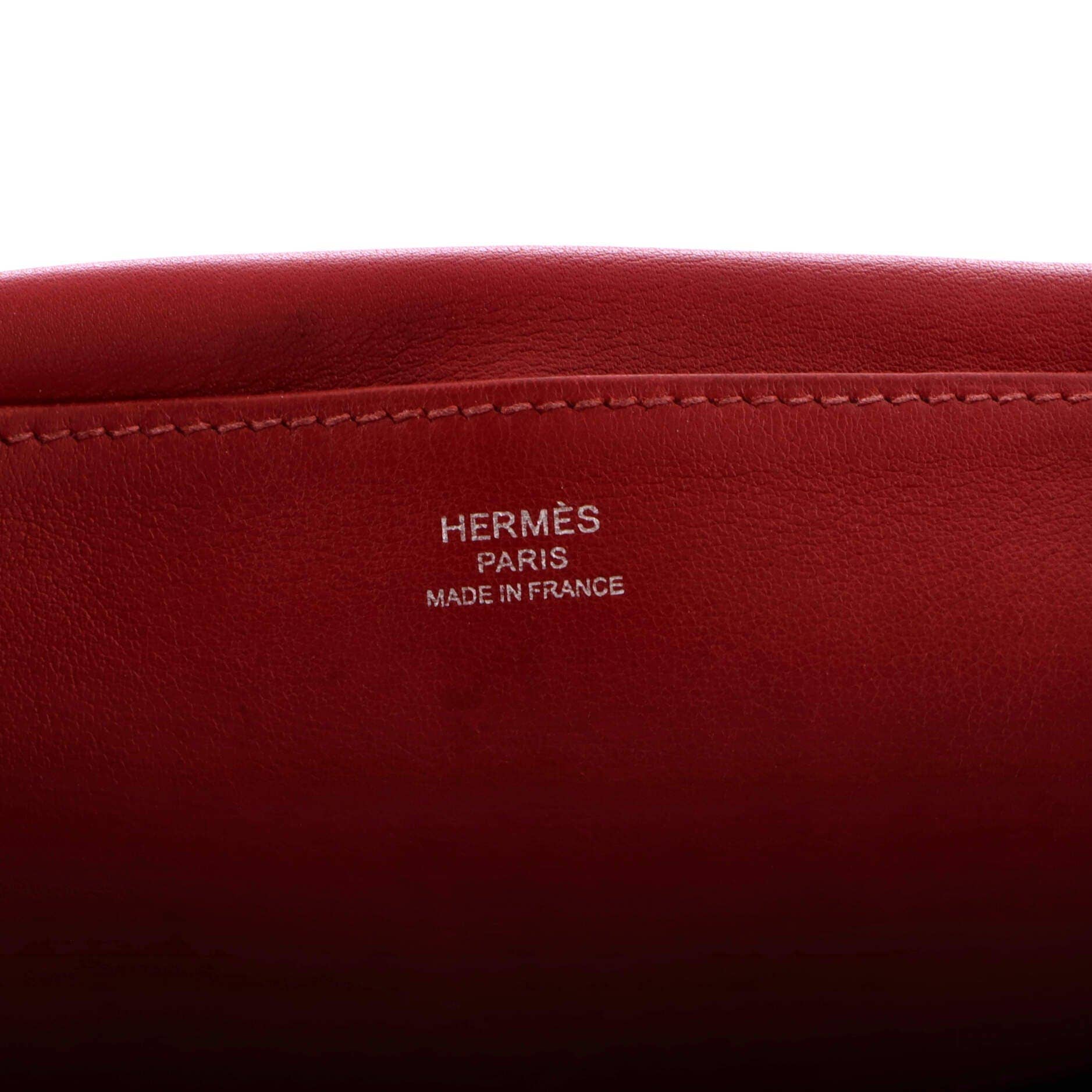 Hermès Halzan Shoulder Bag Women's bags Unspecified Bleu Nuit Clemence Palladium New