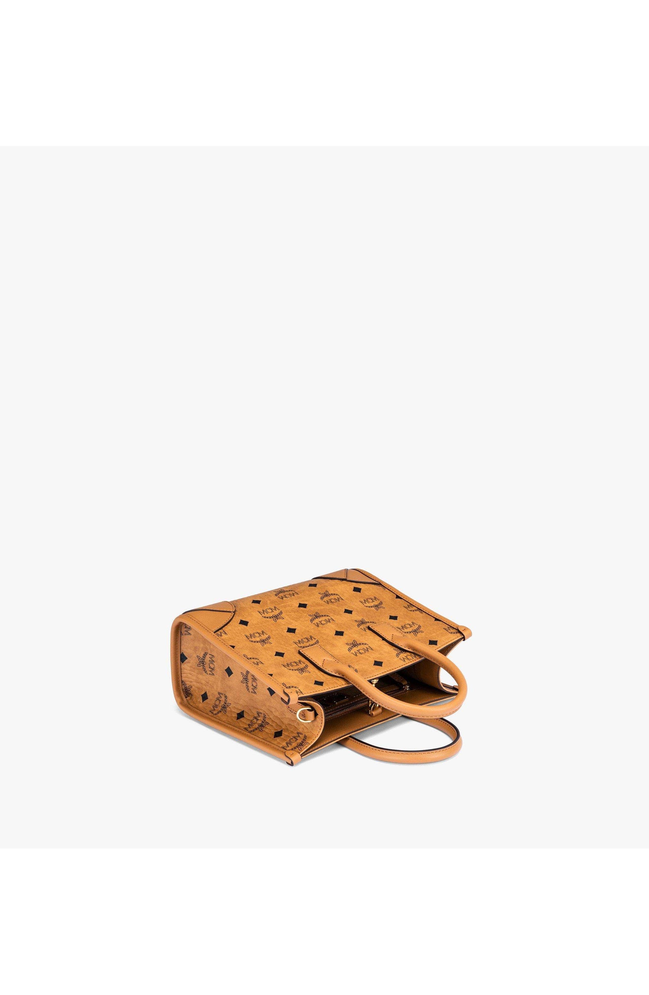 MCM München Tote Women's bags Small Cognac Visetos New