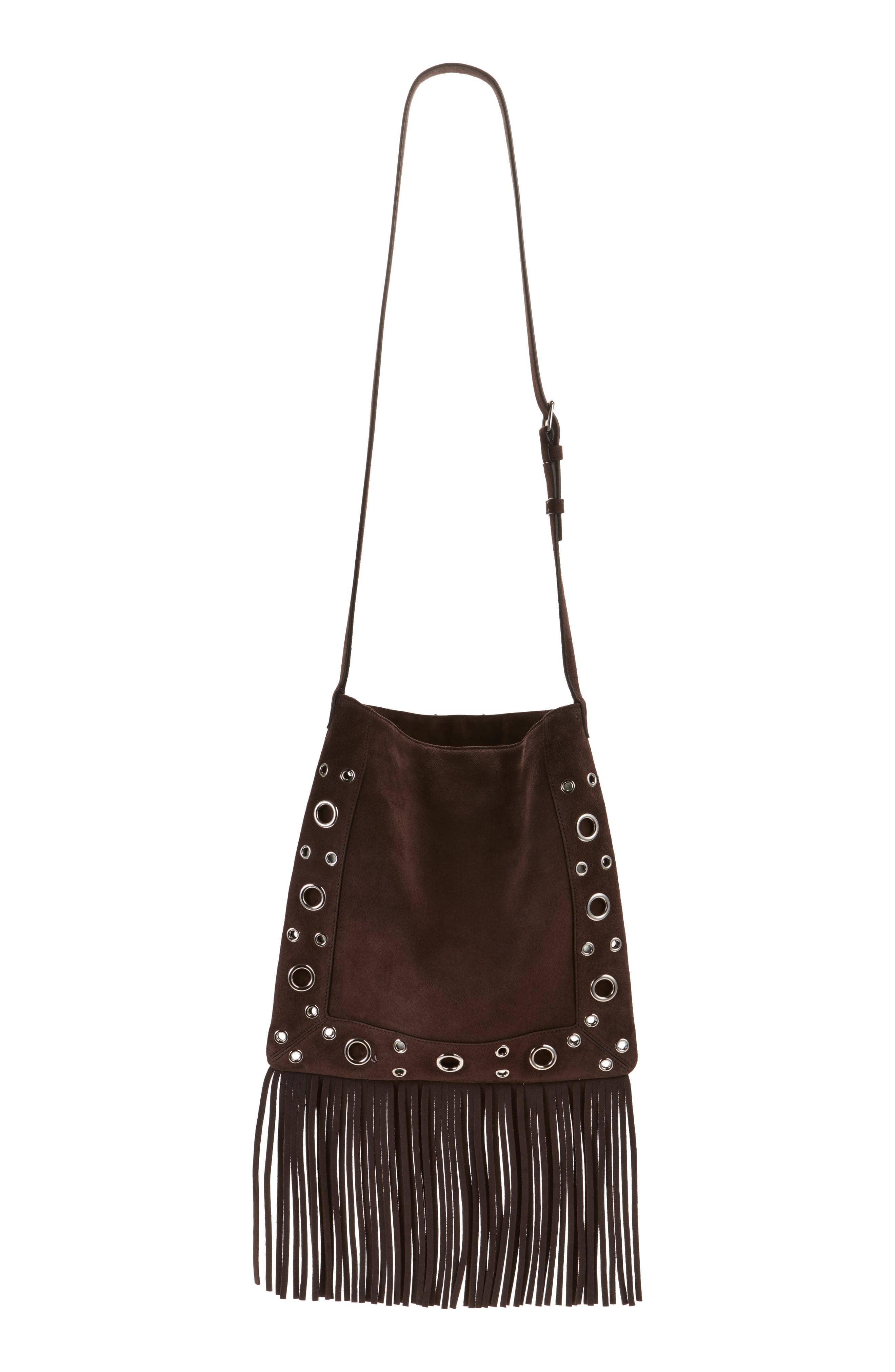 Valentino Garavani Nellcôte Shoulder Bag Women's bags Brown Suede New