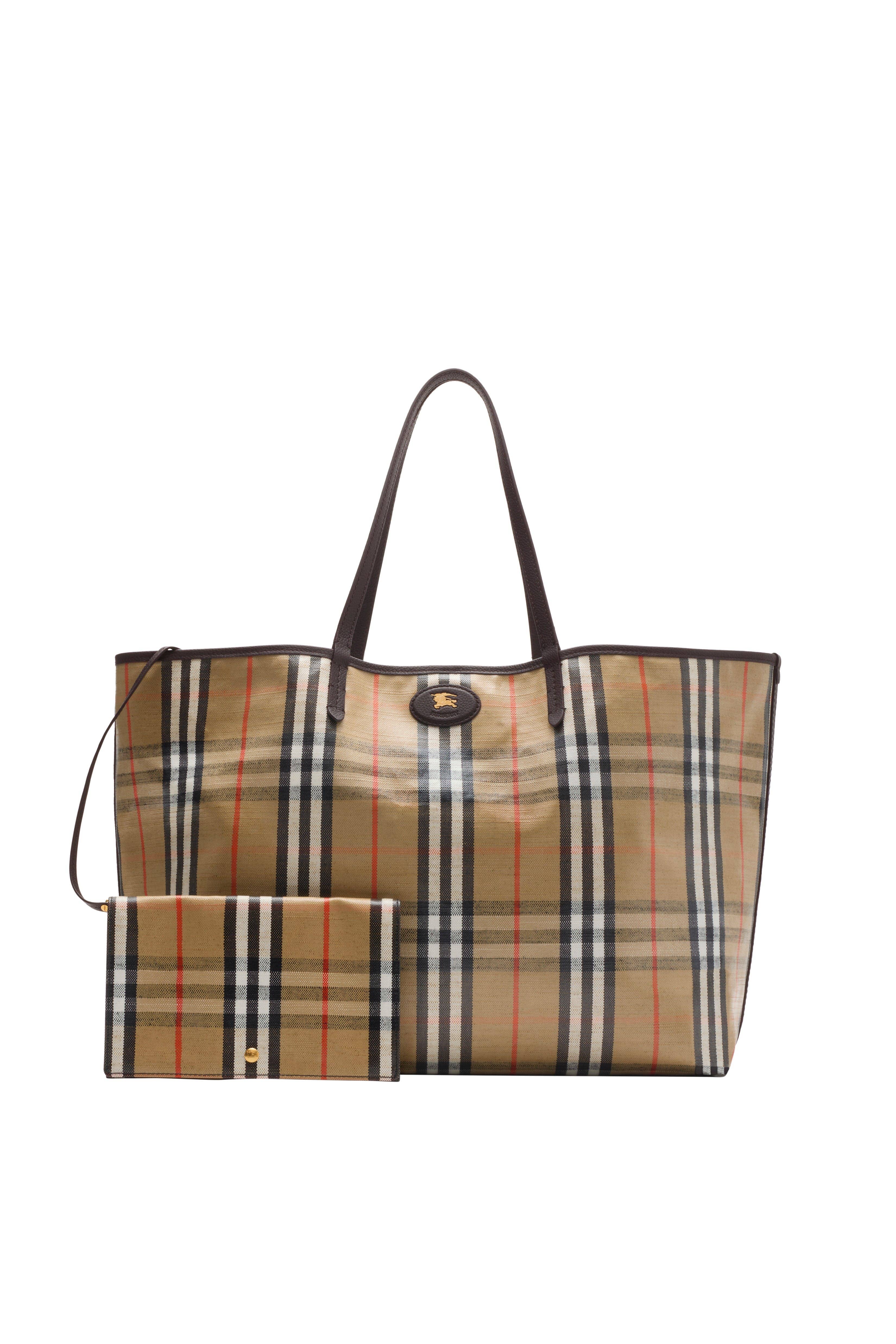 Burberry Highlands Tote Women's bags Medium Sand Canvas New