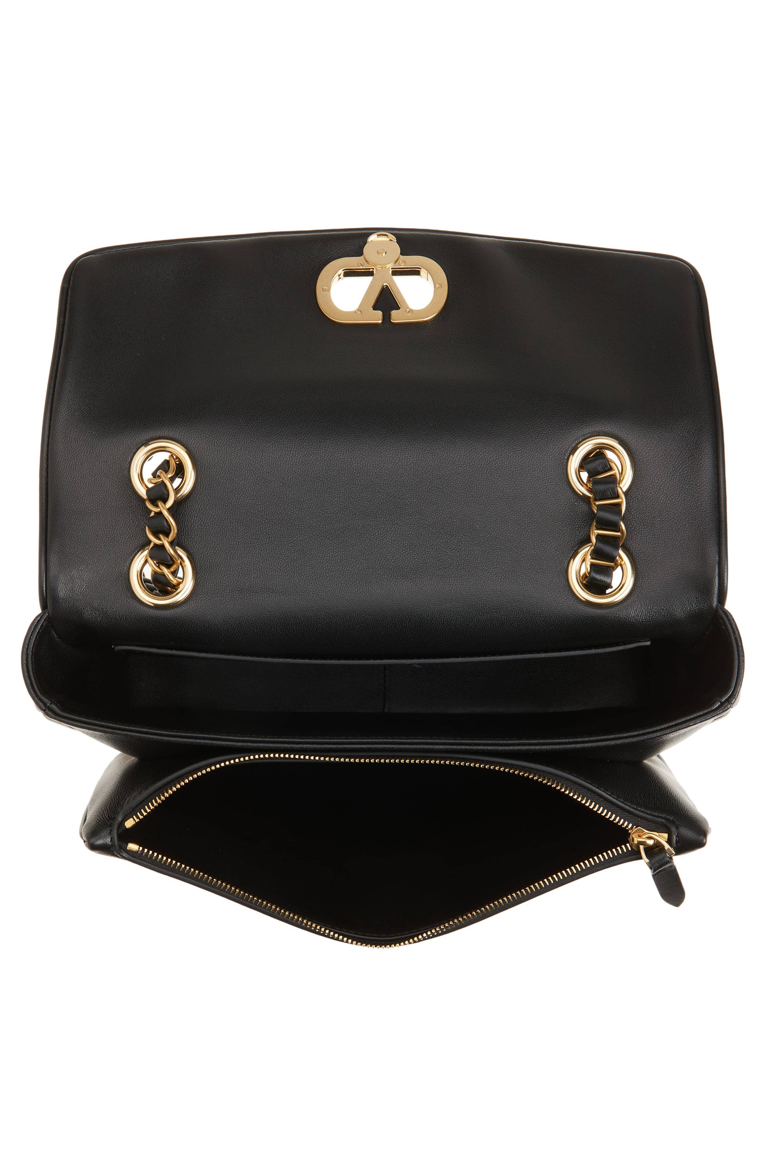 Valentino Garavani Djuna Shoulder Bag Women's bags Black Nappa Leather New