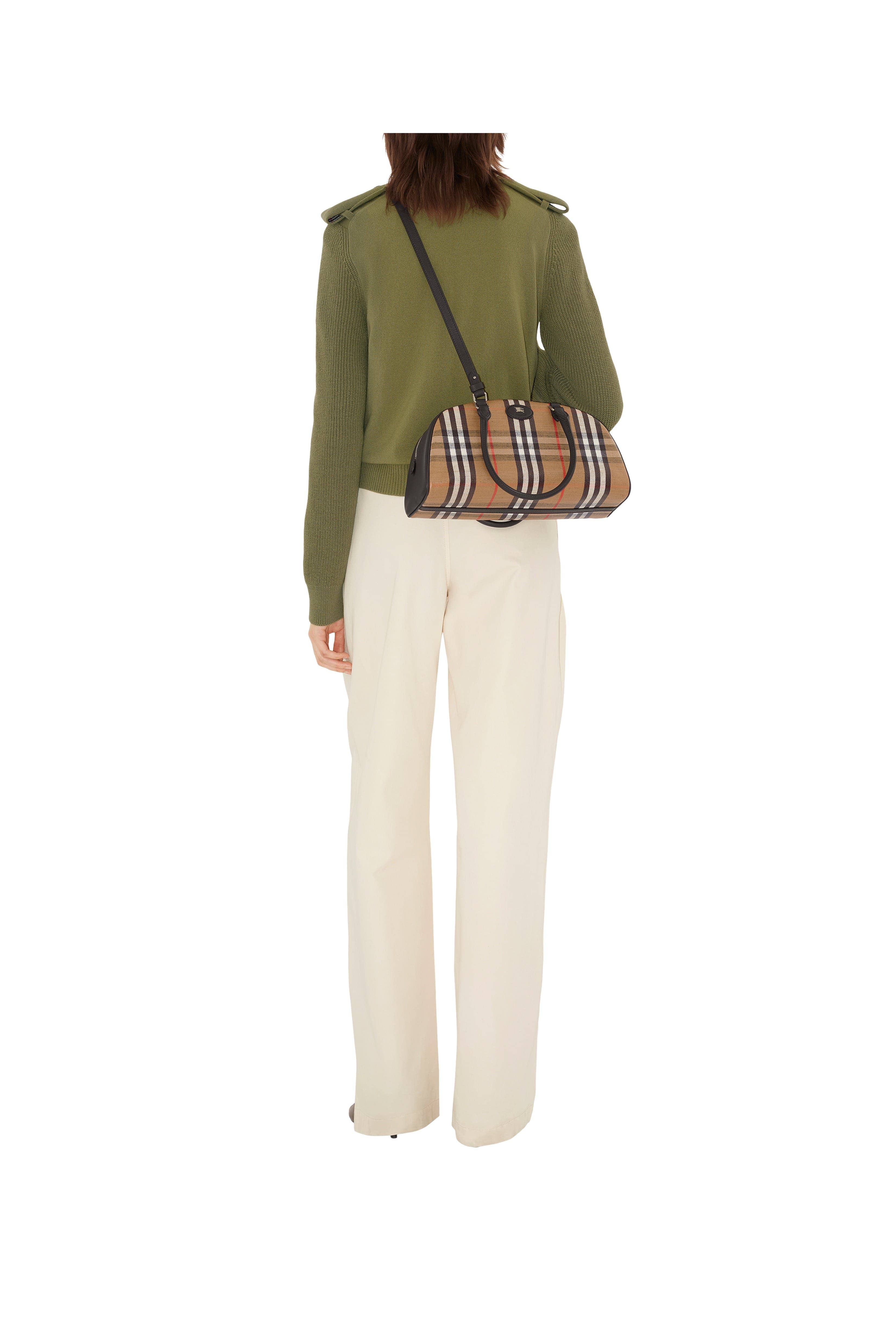 Burberry Highlands Top Handle Women's bags Unspecified Sand Coated Canvas New