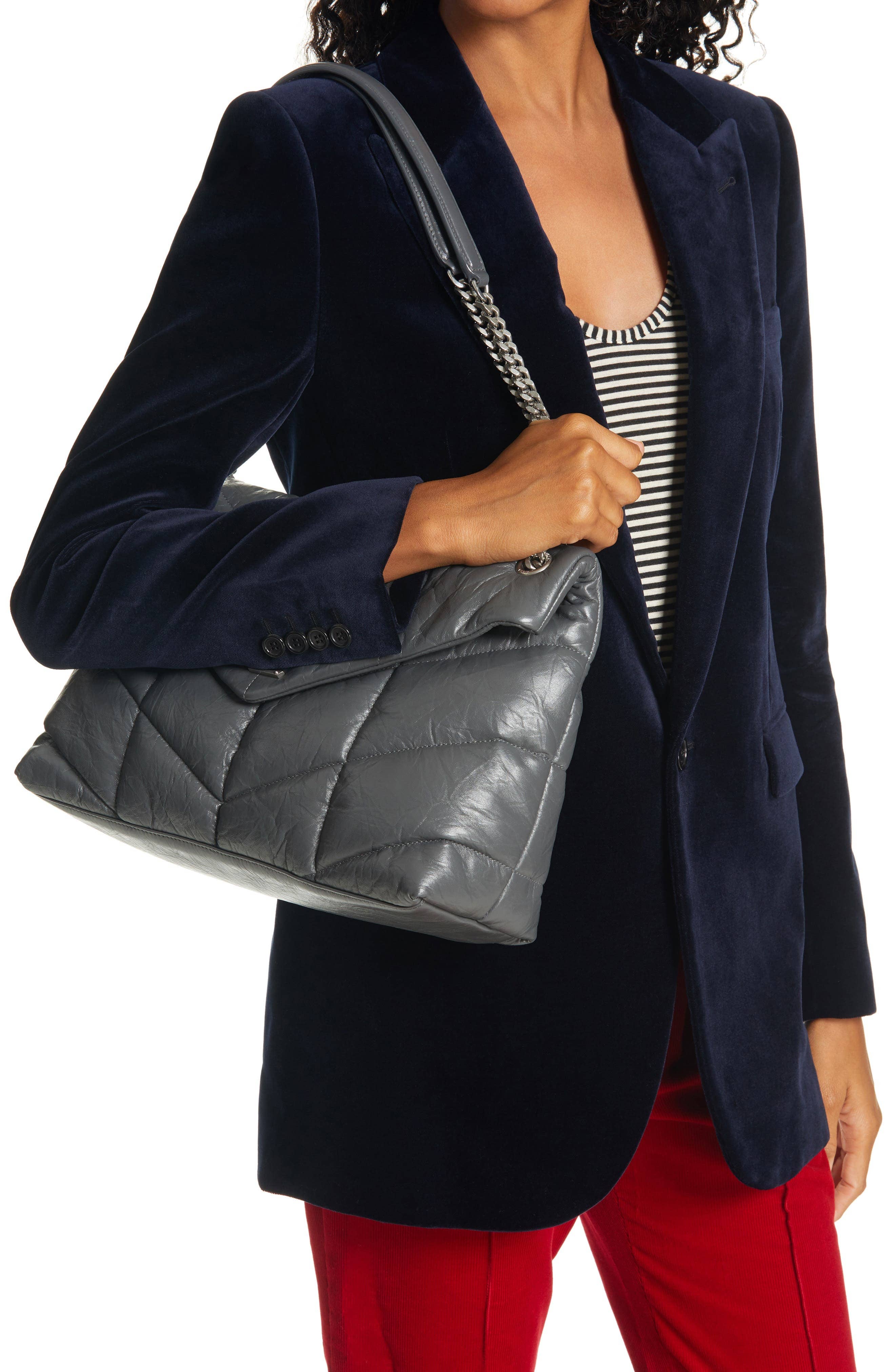 Saint Laurent Loulou Puffer Crossbody Women's bags Small Black Quilted New