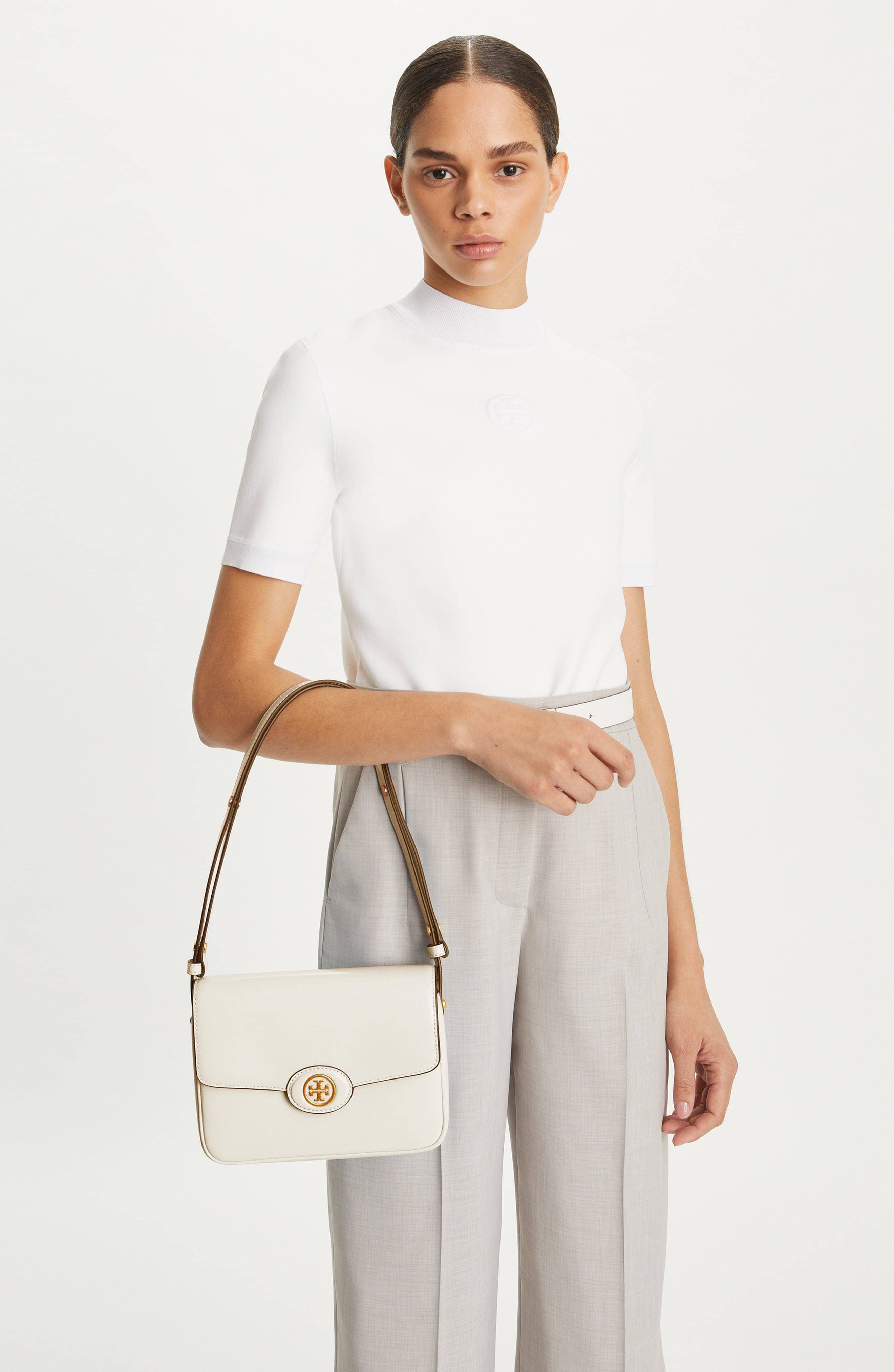 Tory Burch Robinson Shoulder Bag Women's bags Unspecified Black Leather New