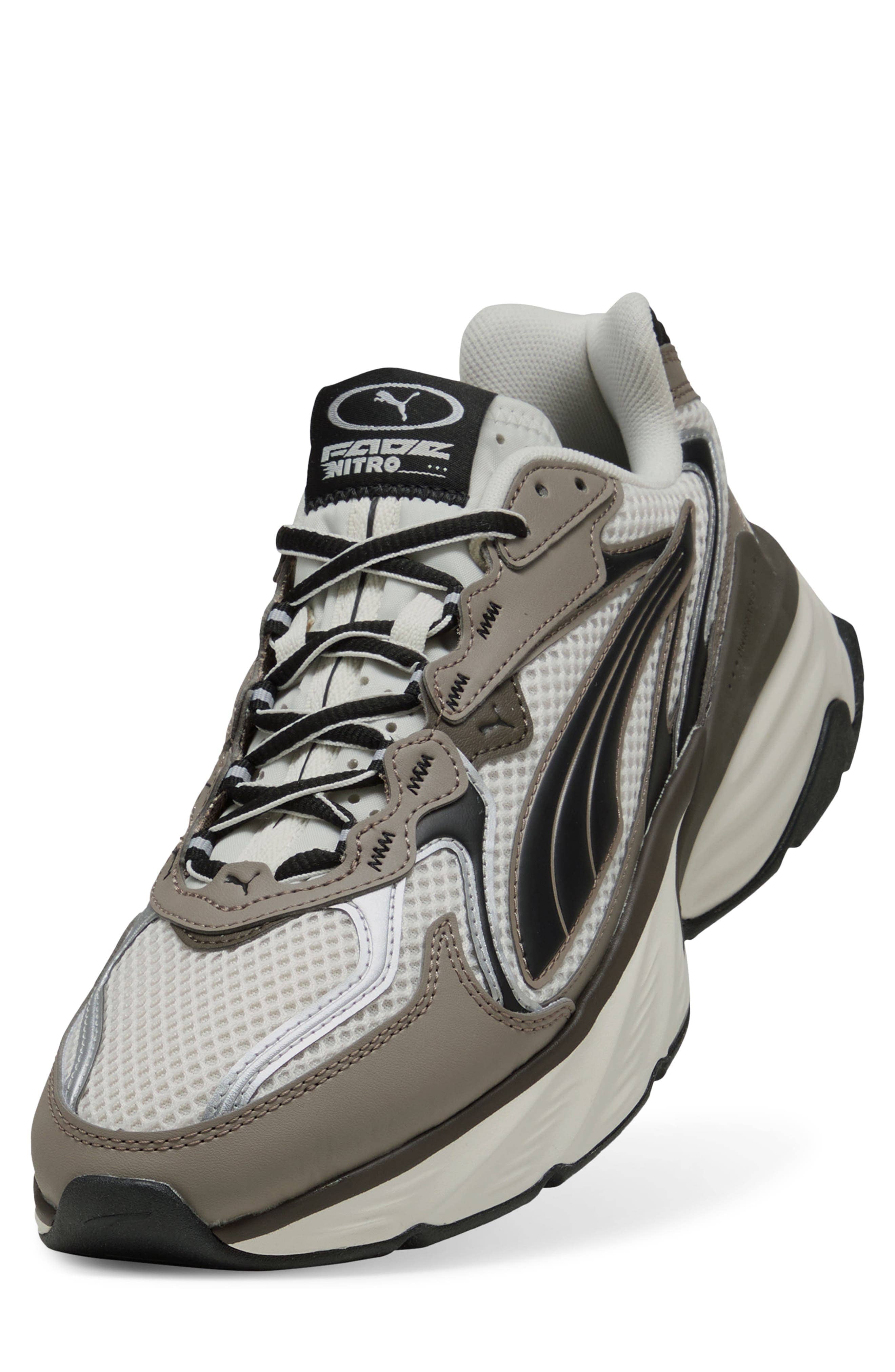 Puma Fade NITRO LS+ Sneaker Silver 9.5 New